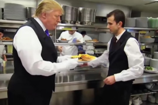 Donald Trump Waiter